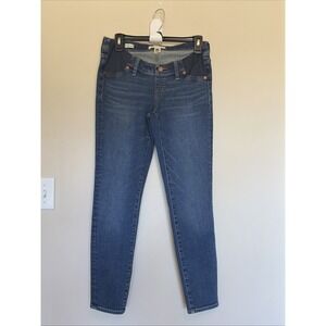 Madewell Side Panel Tencel Maternity Skinny Stretch Denim Jeans Wendover Wash 28